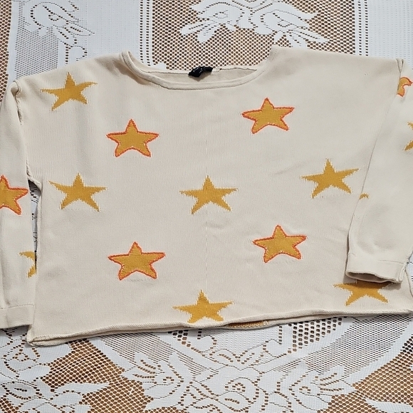 Blank Paige Sweaters - Blank Paige Oversized Cropped Textured Sweater 100% Cotton